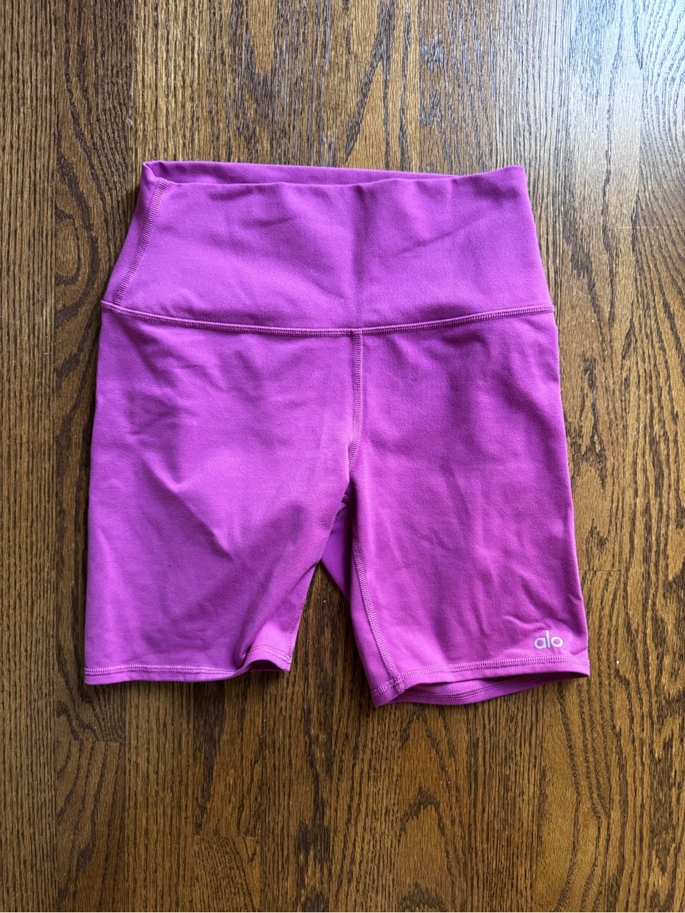 ALO Yoga High-Rise Fuchsia Bike Shorts